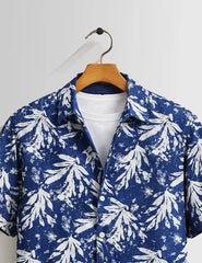Blue Snow Mens Half Sleeves Shirts - XPST