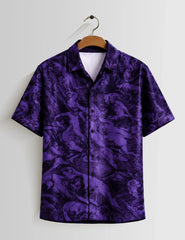 Mankind Purple Mens Half Sleeves Shirts - XPST
