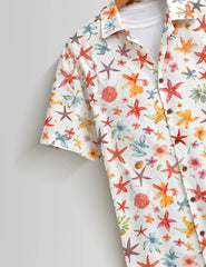White Stars Mens Half Sleeves Shirts - XPST